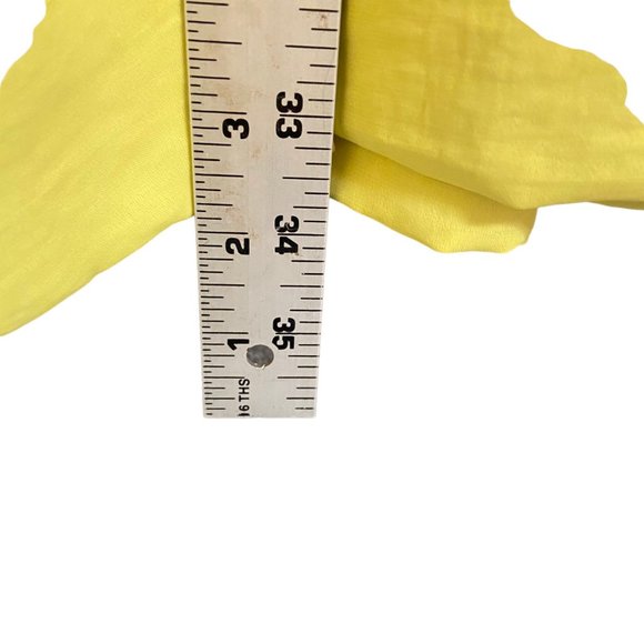 RACHEL ROY YELLOW V-NECK RACERBACK ELASTIC WAIST MINI DRESS POCKETS SZ 4 - Picture 8 of 8